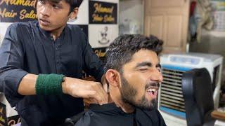 Fastest Head Massage By Pakistani Young Barber  #barbermassage r