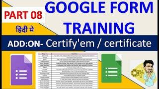 Generating Certificates Automatically from google form through certifyem PART 8