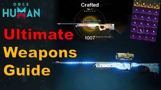 Zero to Hero The Complete Once Human Weapon Crafting & Upgrade Guide