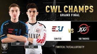 eUnited vs 100 Thieves  CWL Champs 2019  Day 5