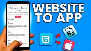 How to Convert a Website into an App  Convert HTML to APK and iOS App