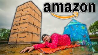$100 Lost AMAZON Package Survival Challenge