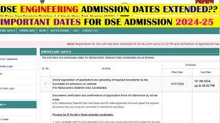 Direct Second Year Engineering admission process A.Y. 2024-25 Important Dates  DSE Engineering 2024
