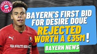 Bayerns first bid for Désiré Doué REJECTED worth a €35m - Bayern Munich News