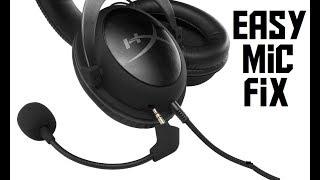 How to fix HyperX Cloud II Alpha Revolver & Stinger microphone recording level ANY headset