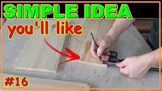 HE USED WOOD FOR A SIMPLE IDEA YOULL LIKE VIDEO #16 #woodwork #joinery #woodworker