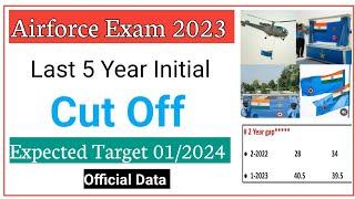 Airforce XY Group Exam 2023 Last 5 Time Initial Cut Off  Expected Target  Airforce Exam 2023 