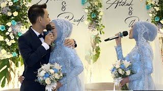 DUET SEPASANG PENGANTIN YG SANGAT ROMANTIS  Wedding Atikah & Rudi