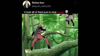 it took them all just to stop naruto #anime #naruto #badass #badassmoment #fyp #viral