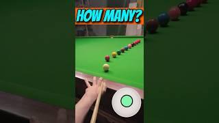 Snooker Power Shot Test  GoPro Headcam POV