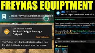 How to Aquire Amorphous Material Pattern Freyna  The first descendant Obtain Freynas Equipment