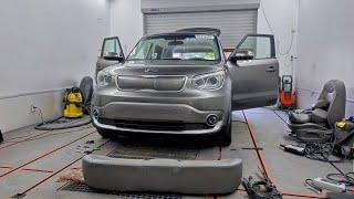 Kia Soul EV.   Сборка авто в кучу.