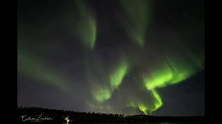 Time lapse of Northern Lights 17 September 2022 Back Bay Yellowknife Northwest Territories