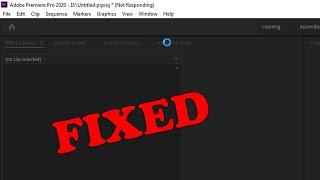 How to Fix Adobe Premiere Not Responding or Not Opening Error