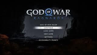 God Of War Ragnarök - Main Menu Ambiance 2 wind crackling fire snowy cave