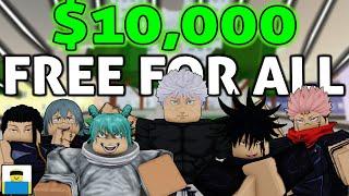 I HOSTED A 20-MAN $10000 ROBUX FFA IN JUJUTSU SHENANIGANS