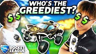 I challenged the SSG PROS to see whos the GREEDIEST in Rocket League