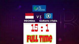 Indonesia 15 vs 1 Mariana utara AFC u-19 Campionship qualipiers