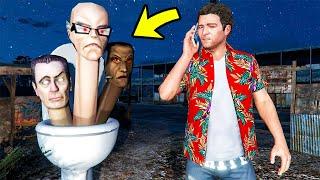 ПОЗВОНИЛ СКИБИДИ ТУАЛЕТУ И ОН ПРИШЁЛ КО МНЕ в ГТА 5 МОДЫ SKIBIDI TOILET ОБЗОР МОДА в GTA 5 ВИДЕО