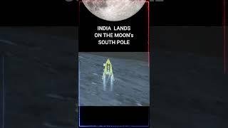 SOUTH POLE MOON LANDING  #shorts