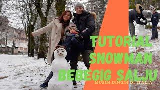 tutorial membuat boneka salju #tutorial #snowman #keluargabahagia