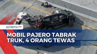 Mobil Pajero Tabrak Truk di Tol Semarang-Batang Kilometer 405 4 Orang Tewas