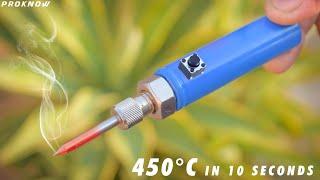 DIY Powerful Soldering Iron at Home  Rechargeable Soldering Iron