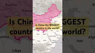 Is China the BIGGEST country in the world? #maps #america #australia #china #europe #geography #maps