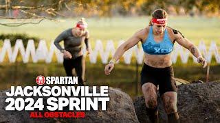 SPARTAN RACE JACKSONVILLE SPRINT 2024  ALL OBSTACLES