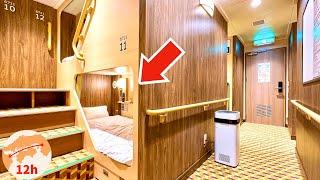 Cheapest Shared Room on Japans Newest Overnight Ferry  12 hour trip from Osaka  Travel Video