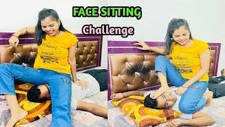 Irritating prank on wife  Face Sitting Challenge 