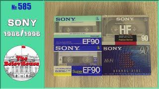 Японские французская и мексиканская аудиокассеты Sony с 1986 по 1996 годы