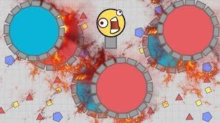 LEVEL 45 NO UPGRADES OR POINTS SPENT World Record - Suicidal MotherShip Strategy On Diep.io Funny