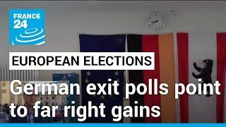 2024 European elections German exit polls point to far right gains • FRANCE 24 English