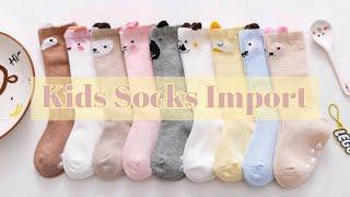 Kids Socks Import Review  Kaos Kaki Anak Impor  Kaos Kaki Anak Perempuan Laki Panjang Selutut