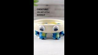 Making a Ceramic Gloop Foot Creature Toddler Narration