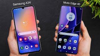 Samsung A34 vs Moto Edge 40 Comparison in HINDI  KAUN SA LE?Moto Edge 40 vs Samsung A34 Tech Vij