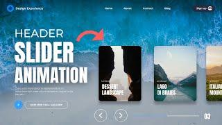 How to Create a Header Slider Animation in Figma - Figma Animation Tutorial