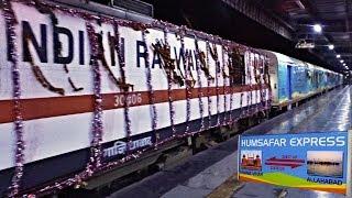 The New  and  Fastest  Allahabad HUMSAFAR exp  Superb Decoration on the Train