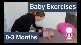 Baby Exercises and Activities #0-3 months - Arm to leg movements - Baby Development