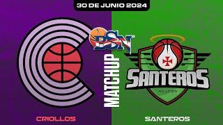 Criollos de Caguas vs. Santeros de Aguada - BSN2024