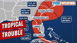 Tropical Storm Warnings Issued As Potential Tropical Cyclone 4 Takes Aim At Florida