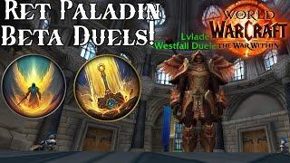 The War Within Ret Paladin PvP Duel Testing Herald and Templar WoW TWW Beta 11.0