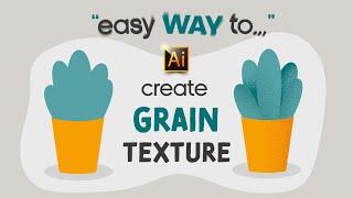 HOW TO CREATE A GRAIN NOISE TEXTURE  ADOBE ILLUSTRATOR TUTORIAL FOR BEGINNERS.