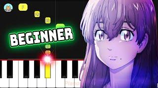 Tokyo Revengers ED - Koko de Iki wo shite - BEGINNER Piano Tutorial & Sheet Music