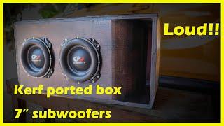 Super 7 Subwoofer Box Build and Sound Test insane Quality subs