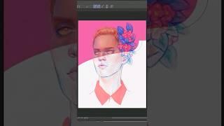 How I #color my #sketches digitally 🩷 #clipstudiopaint #howtodraw