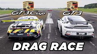 Porsche GT3 992 vs. Porsche GT3 Cup  DRAG RACE  Daniel Abt