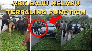 KERETA YANG TERSANGKUT ABANG BAJU KELABU YANG JADI PERHATIAN