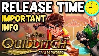 Harry Potter Quidditch Champions Release Time Giveaway Announcement and Important Info